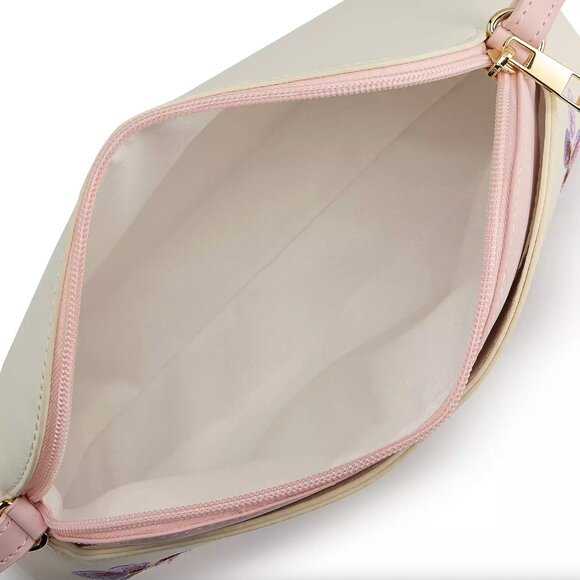 Disney Minnie Mouse Floral Embroidered Crossbody Purse - Picture 3 of 7